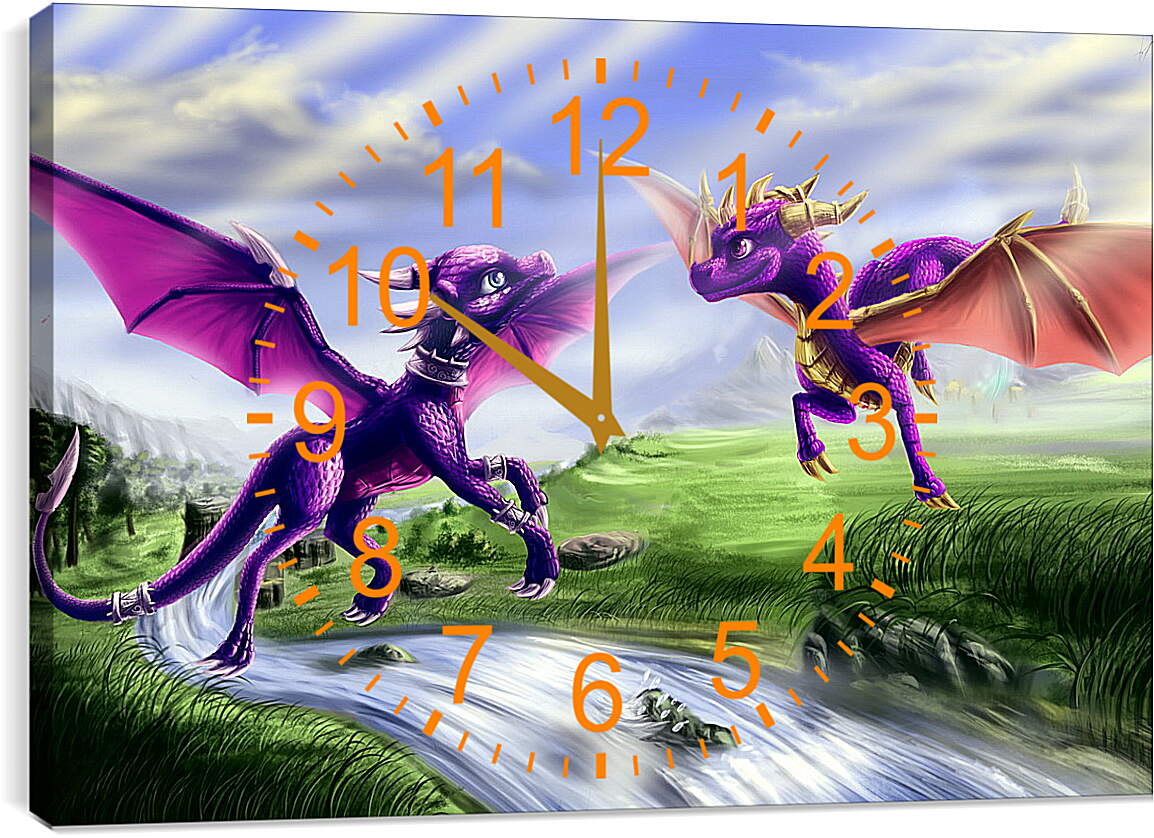 Часы картина - Spyro The Dragon
