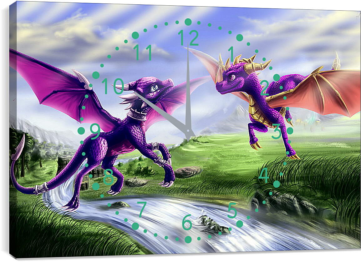 Часы картина - Spyro The Dragon
