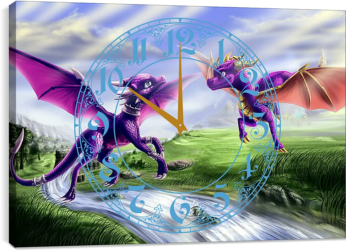 Часы картина - Spyro The Dragon
