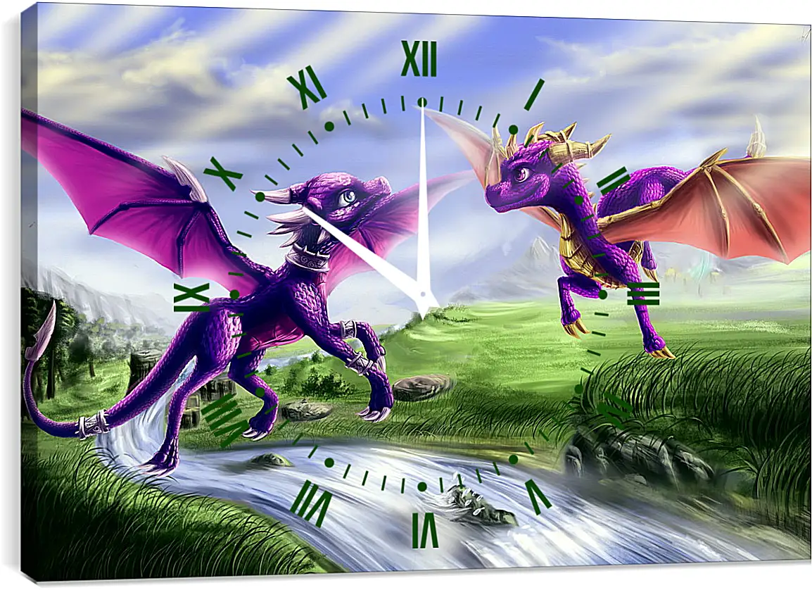 Часы картина - Spyro The Dragon
