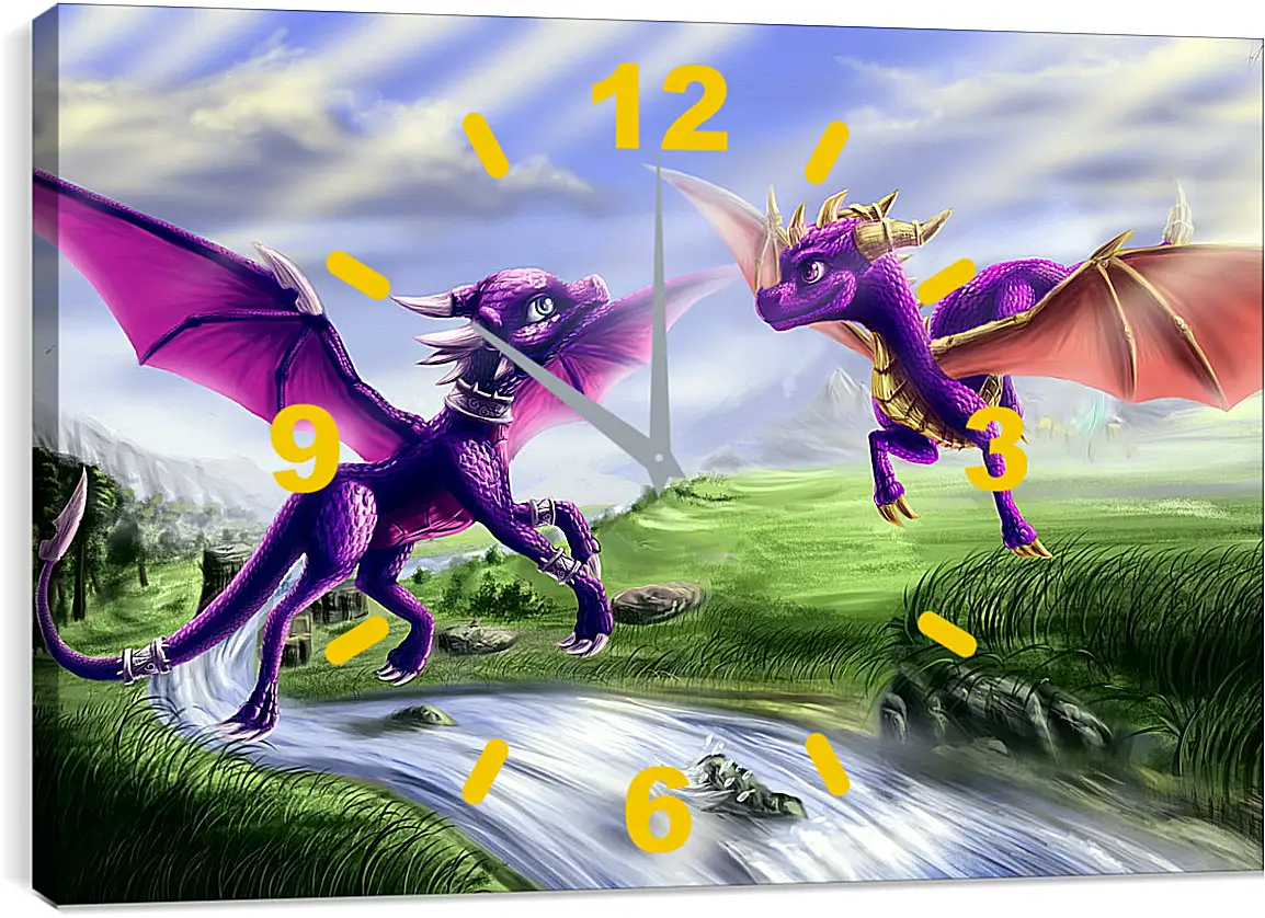 Часы картина - Spyro The Dragon
