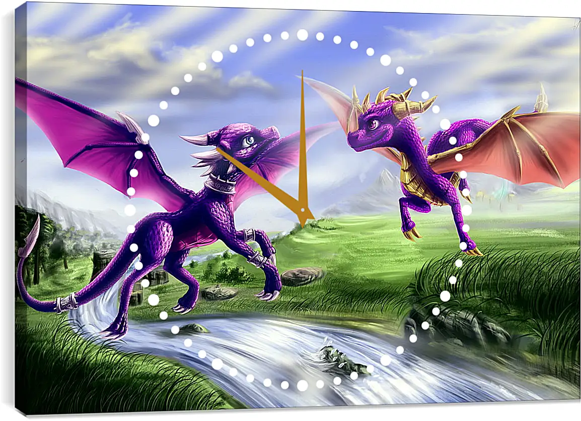 Часы картина - Spyro The Dragon
