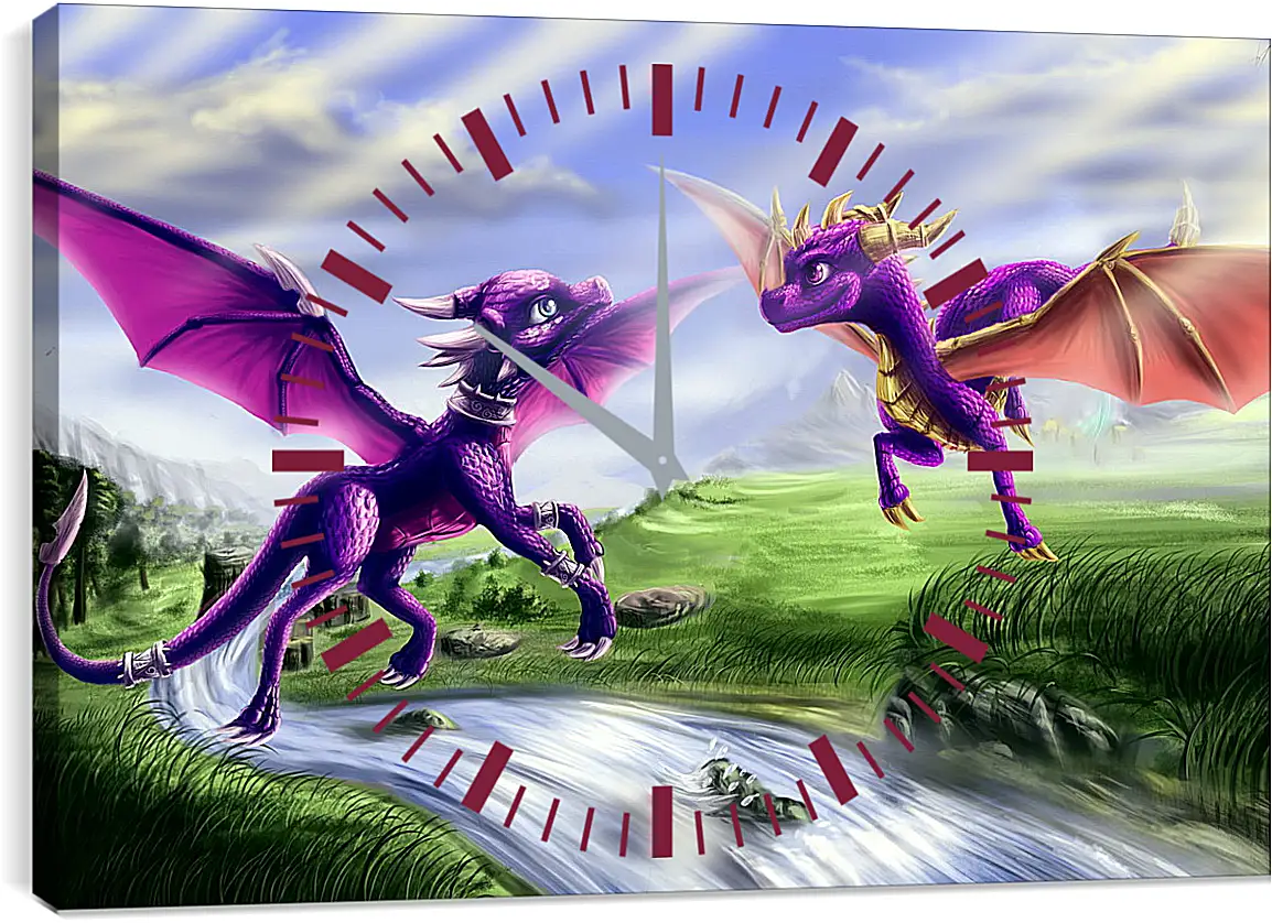 Часы картина - Spyro The Dragon
