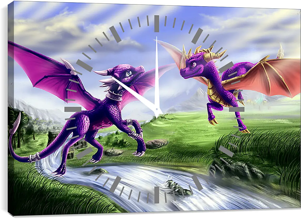 Часы картина - Spyro The Dragon
