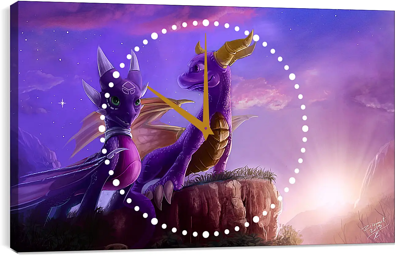 Часы картина - Spyro The Dragon
