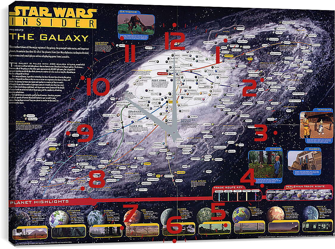 Часы картина - Star Wars Galaxies: An Empire Divided