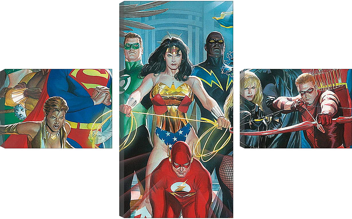 Модульная картина - Justice League Heroes
