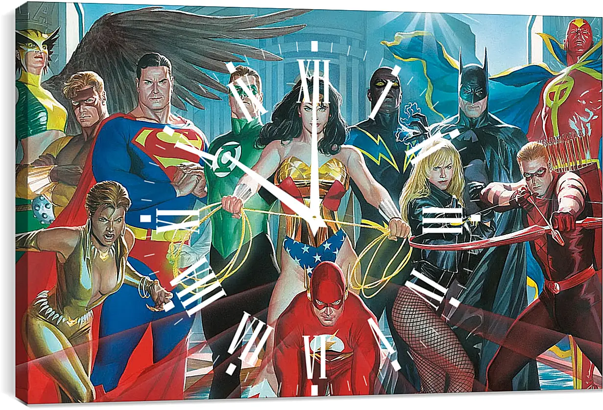 Часы картина - Justice League Heroes
