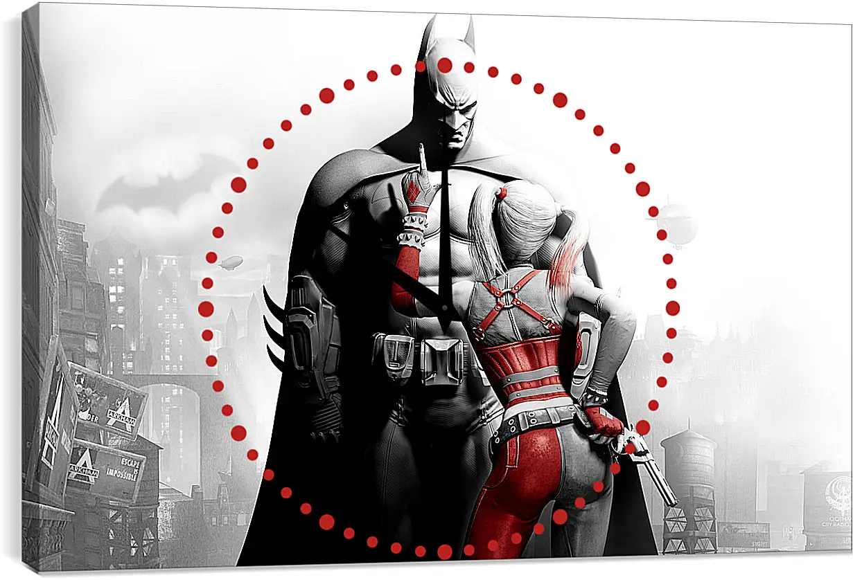 Часы картина - Batman: Arkham City