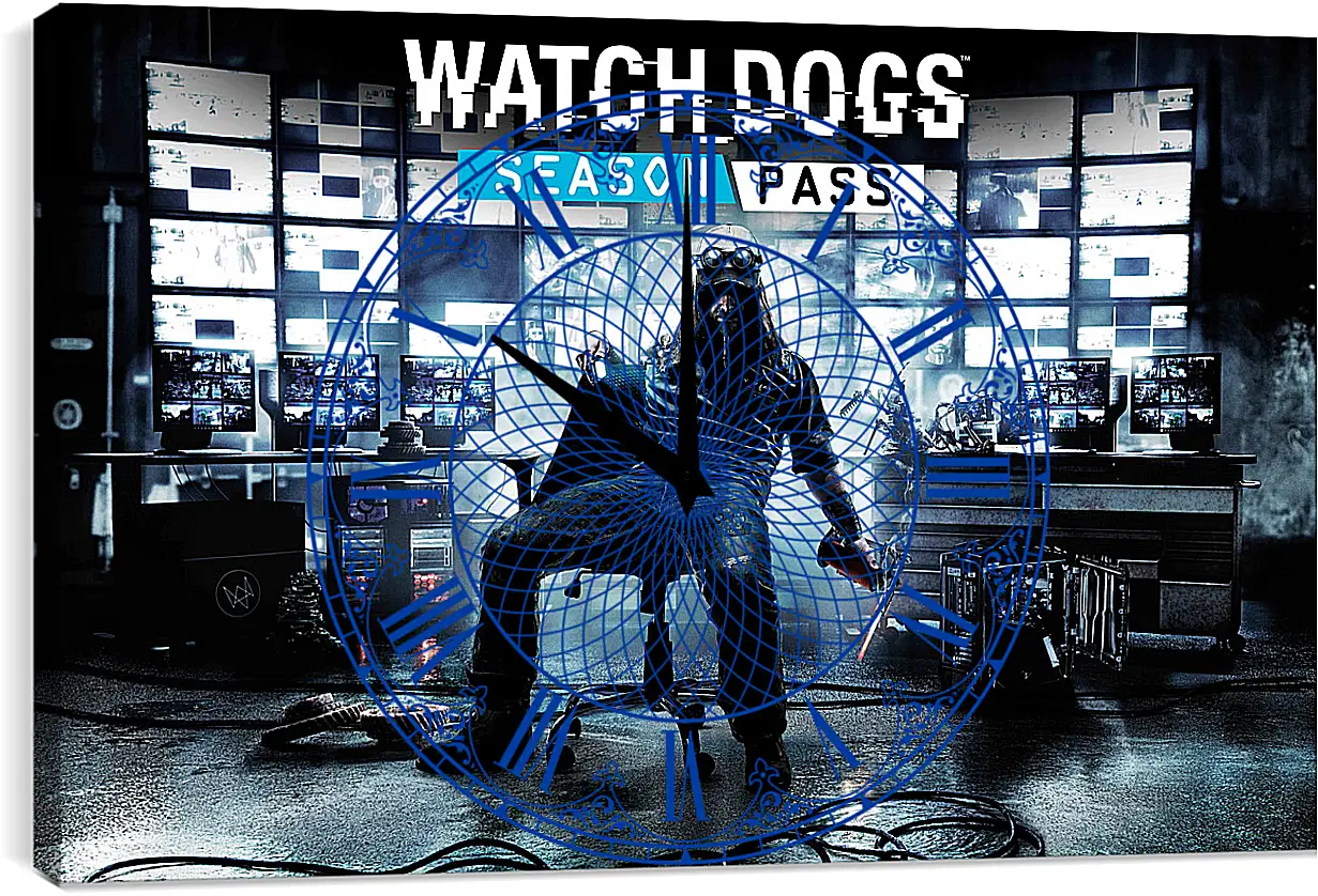 Часы картина - Watch Dogs