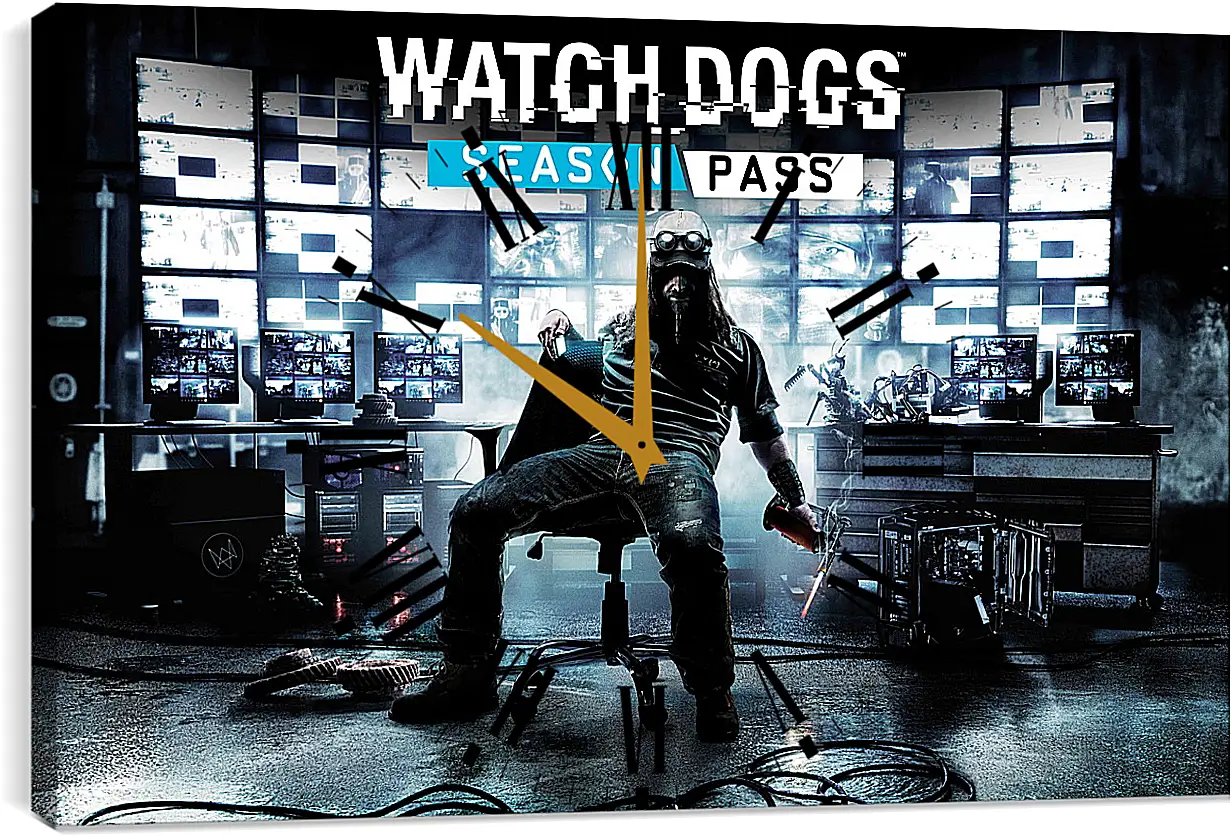 Часы картина - Watch Dogs