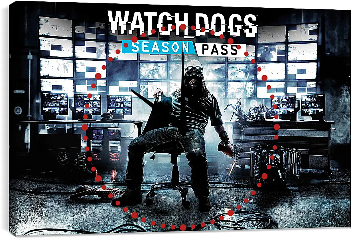 Часы картина - Watch Dogs