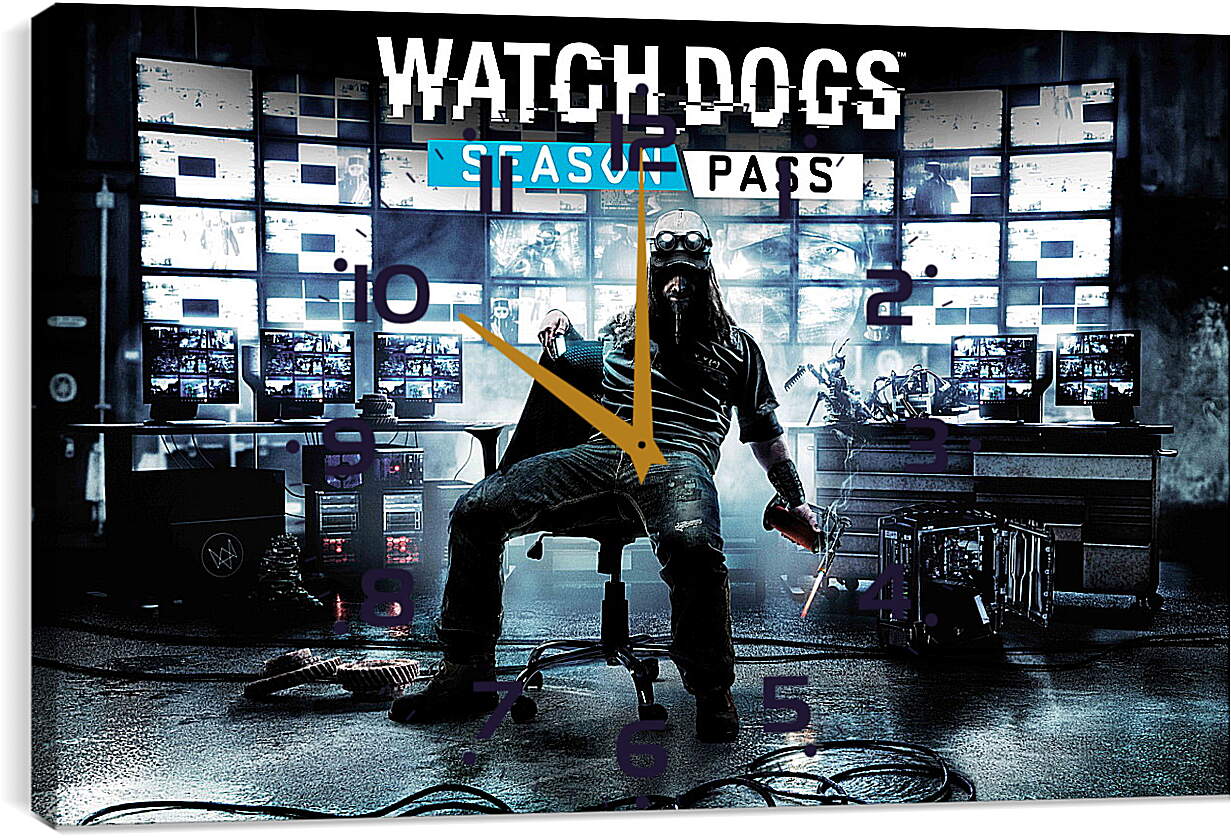 Часы картина - Watch Dogs