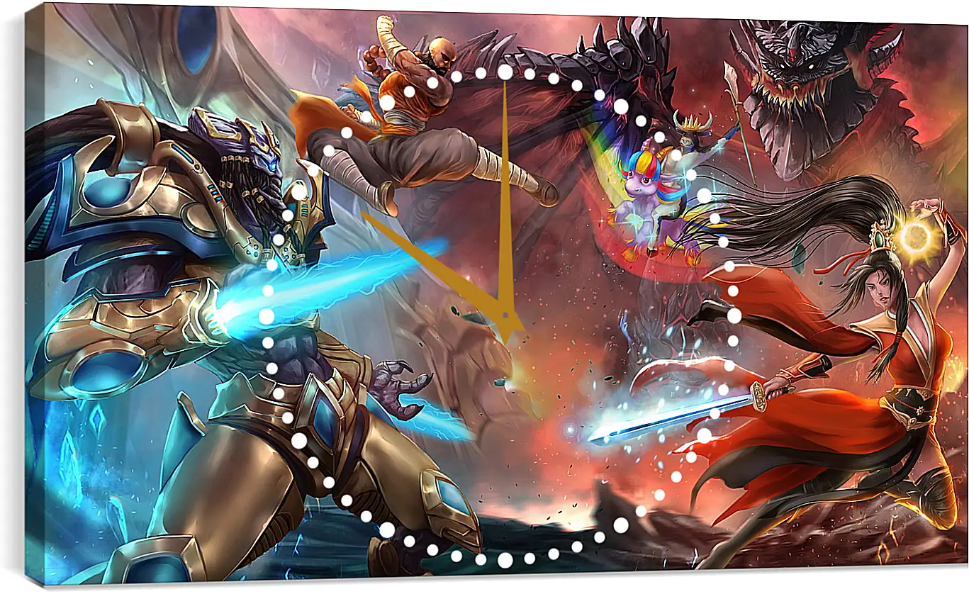 Часы картина - Heroes Of The Storm
