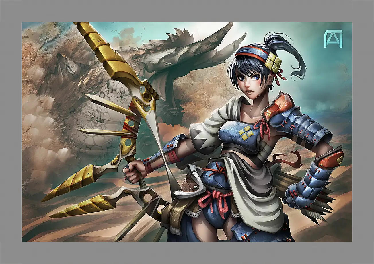 Картина в раме - Monster Hunter

