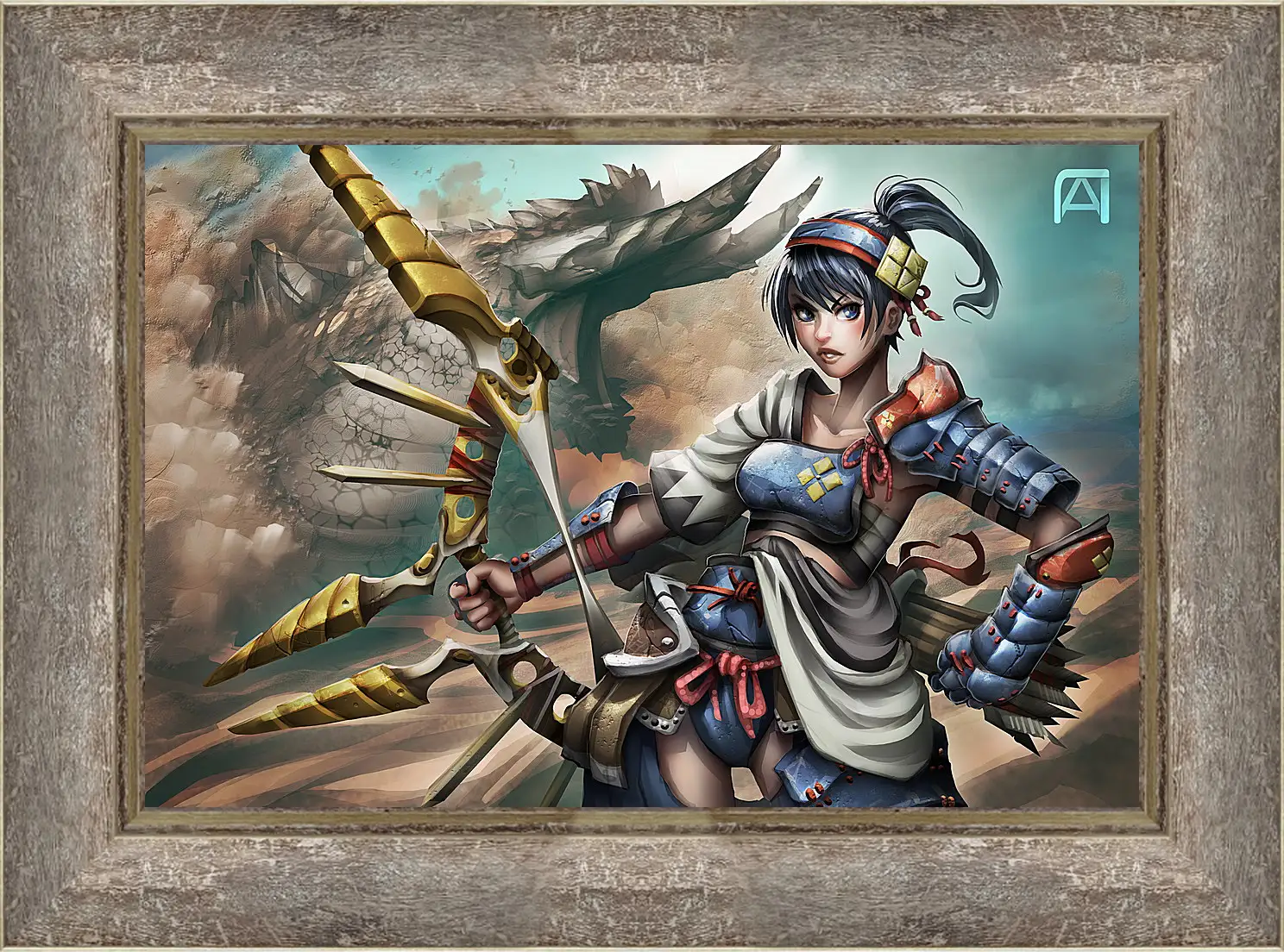 Картина в раме - Monster Hunter
