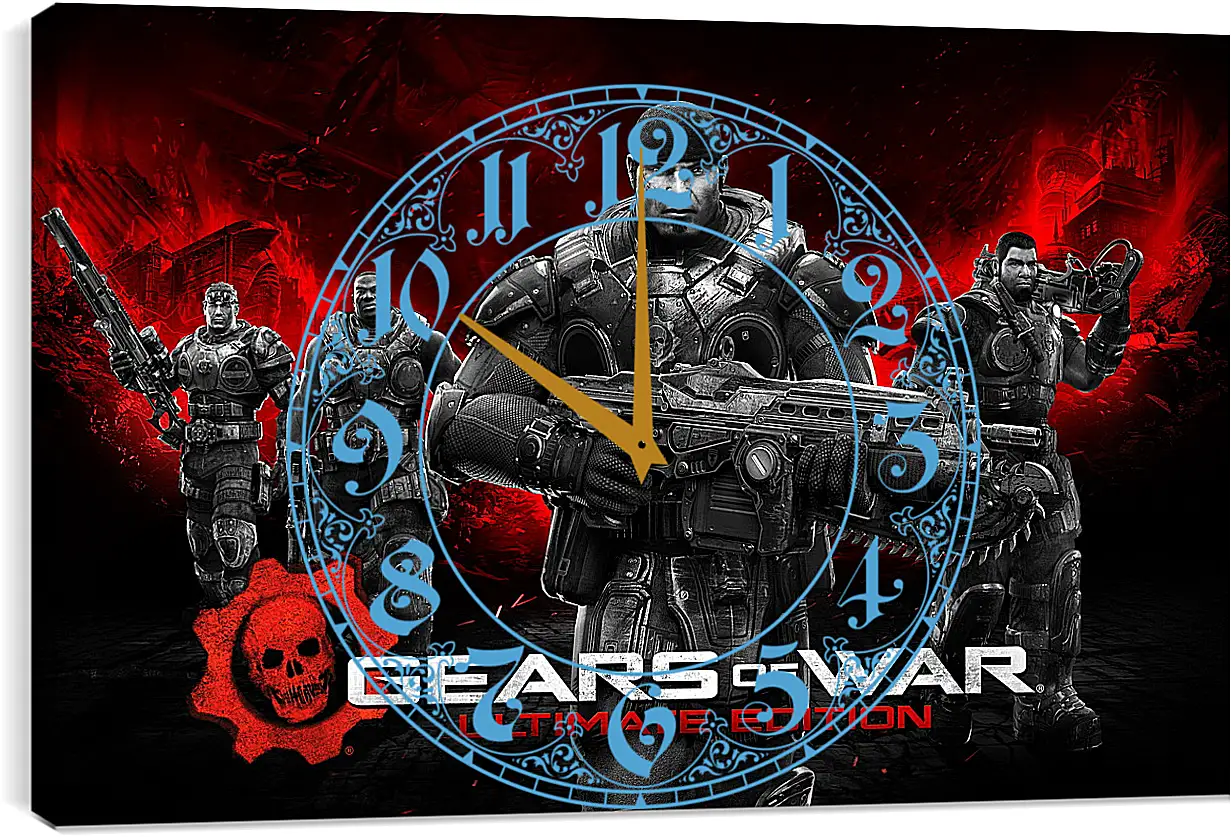 Часы картина - Gears Of War
