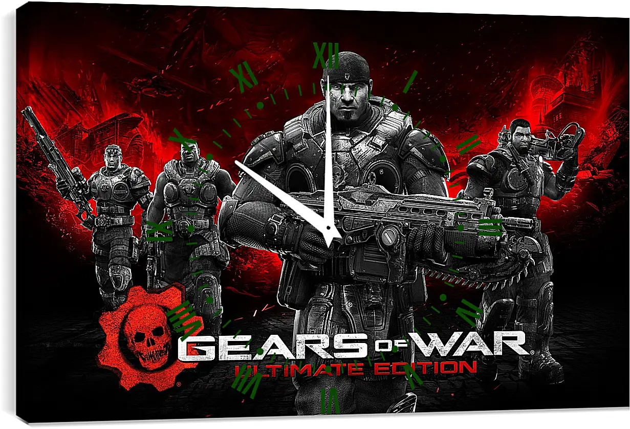 Часы картина - Gears Of War
