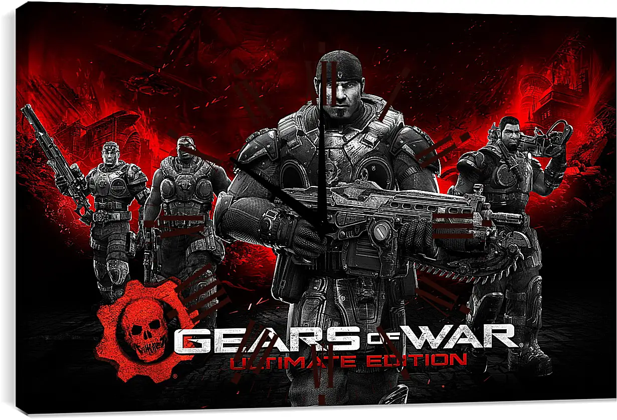 Часы картина - Gears Of War
