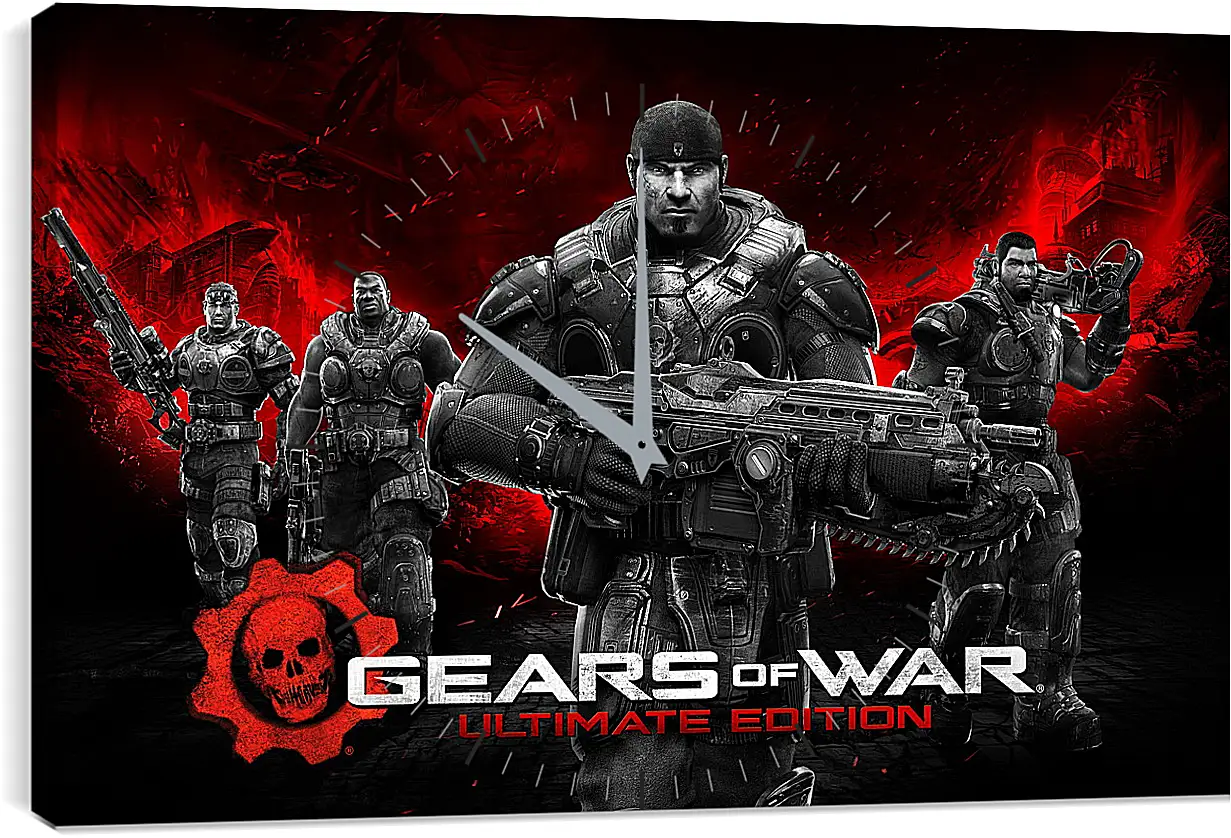 Часы картина - Gears Of War
