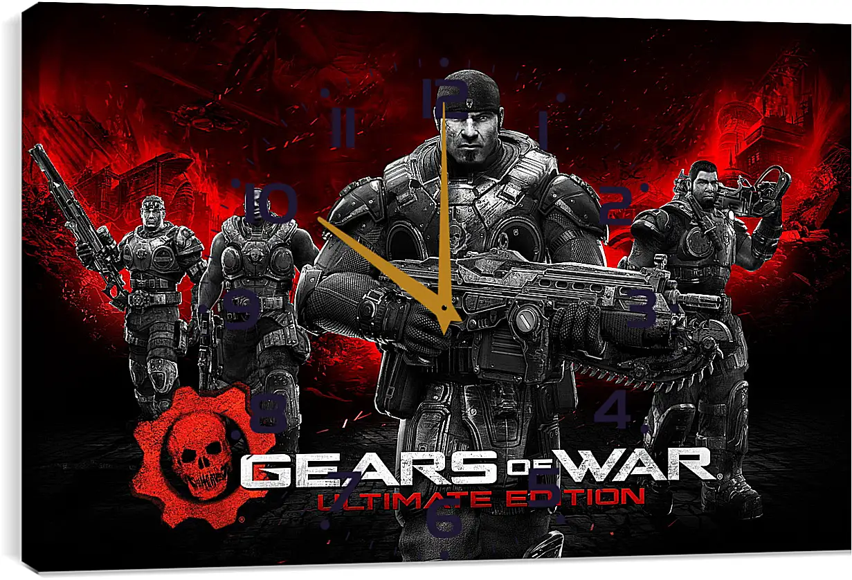 Часы картина - Gears Of War
