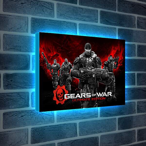 Лайтбокс световая панель - Gears Of War
