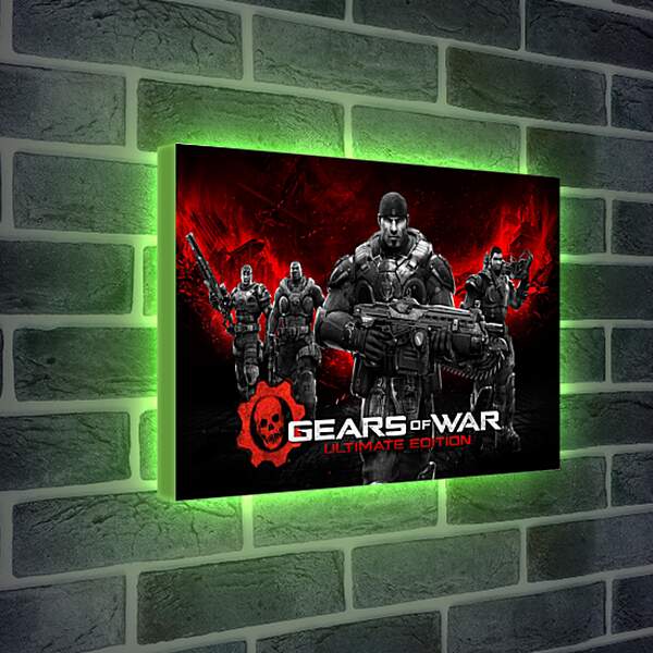 Лайтбокс световая панель - Gears Of War
