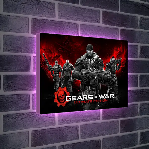 Лайтбокс световая панель - Gears Of War
