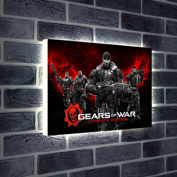 Лайтбокс световая панель - Gears Of War
