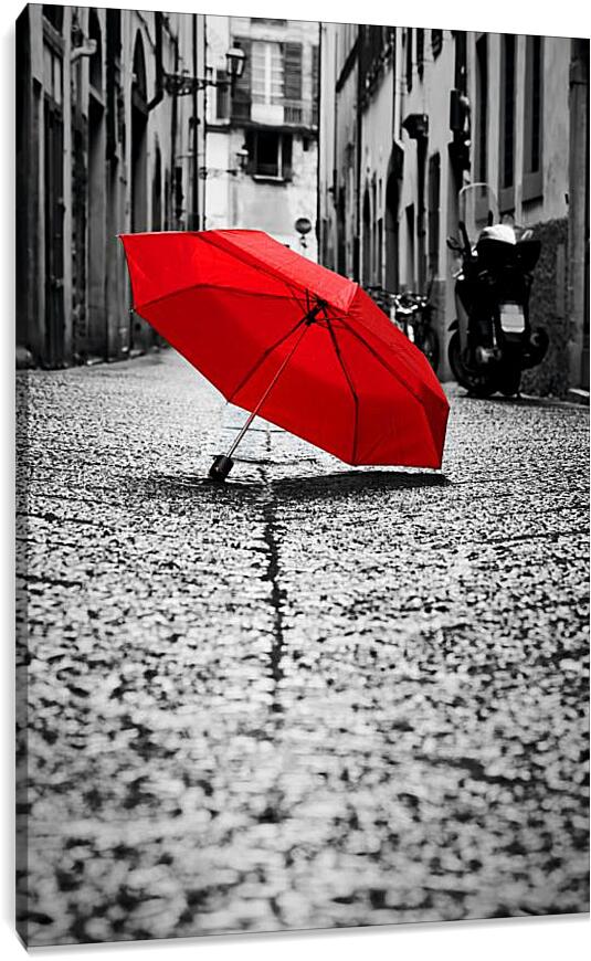 Постер и плакат - Красный зонт