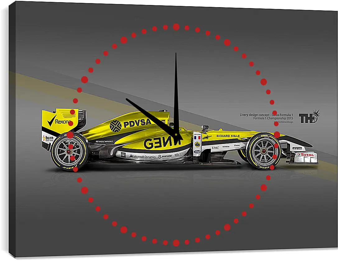 Часы картина - F1 2015
