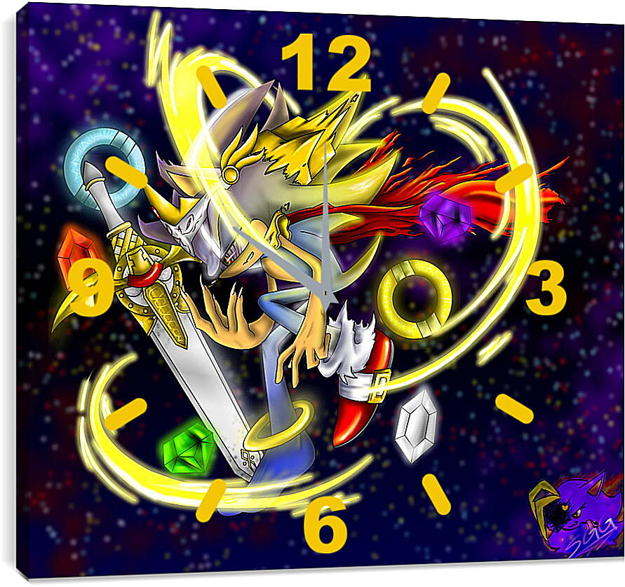 Часы картина - Sonic The Hedgehog
