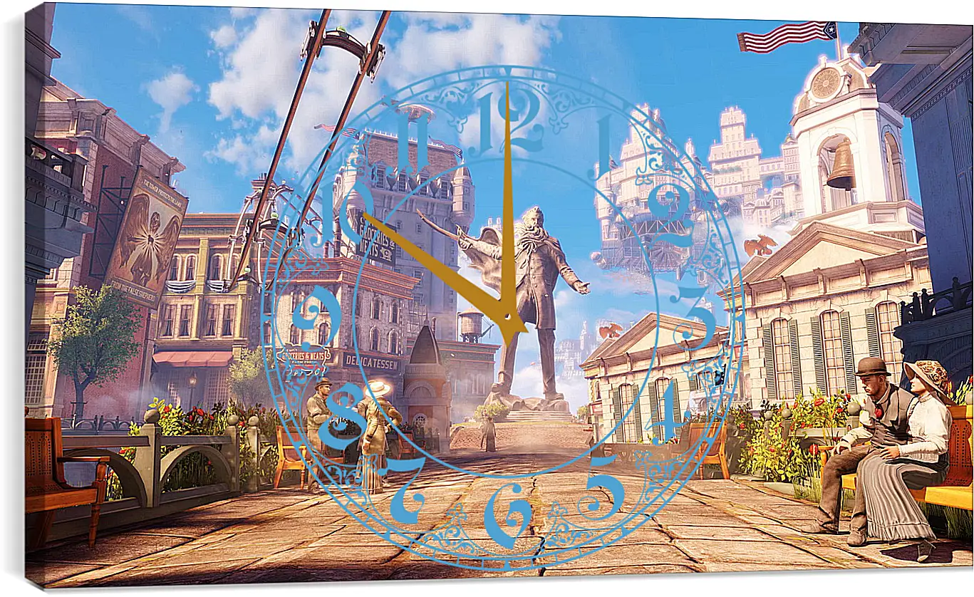 Часы картина - Bioshock Infinite
