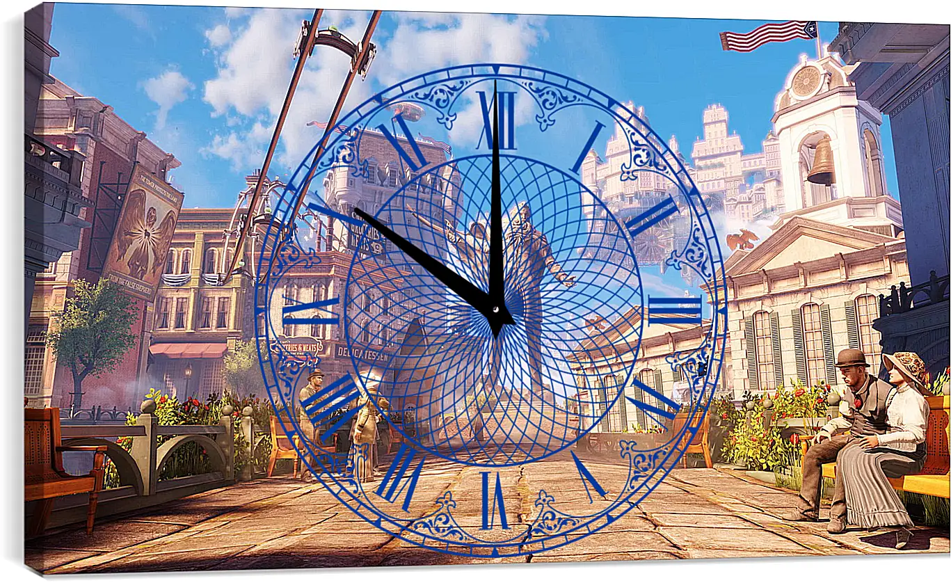 Часы картина - Bioshock Infinite
