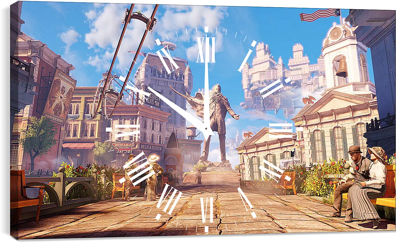 Часы картина - Bioshock Infinite
