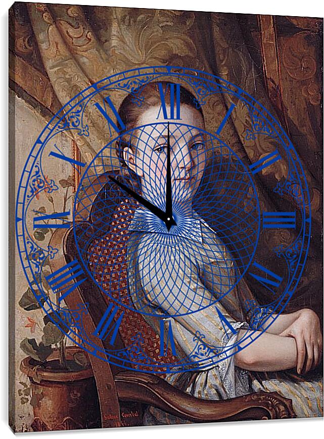 Часы картина - Жюльетт Курбе. Жан Дезире Гюстав Курбе