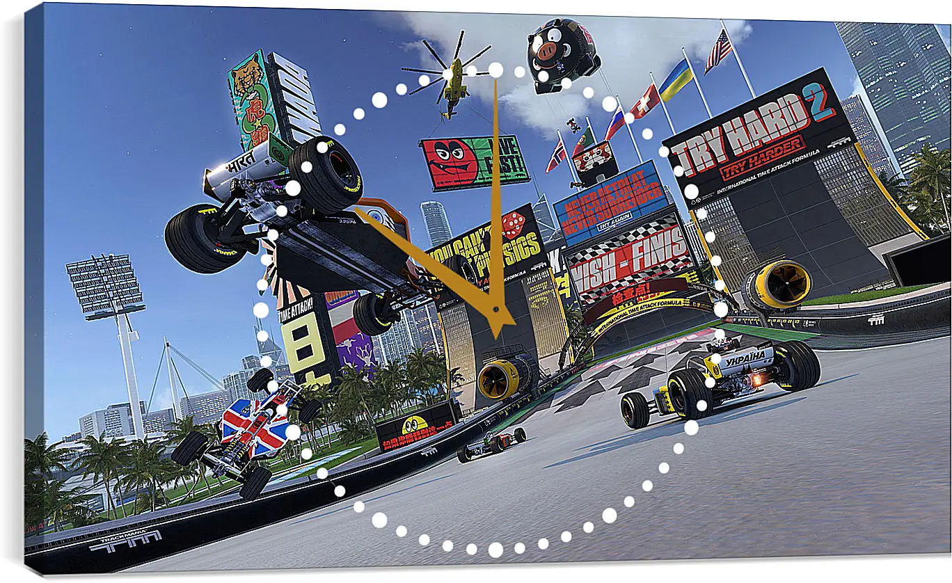 Часы картина - TrackMania Turbo
