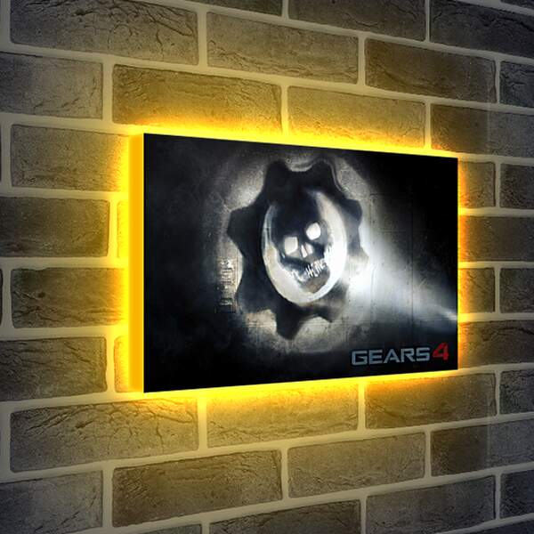 Лайтбокс световая панель - Gears Of War 4
