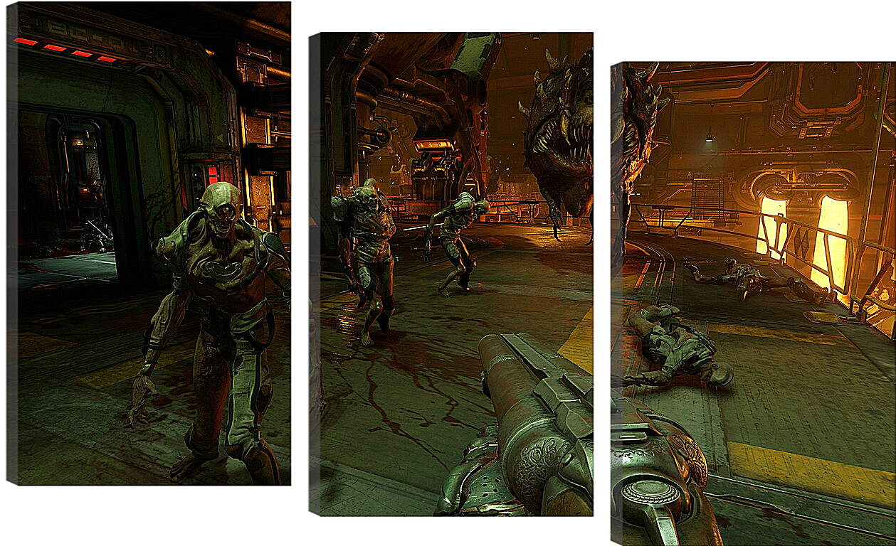 Модульная картина - Doom 4
