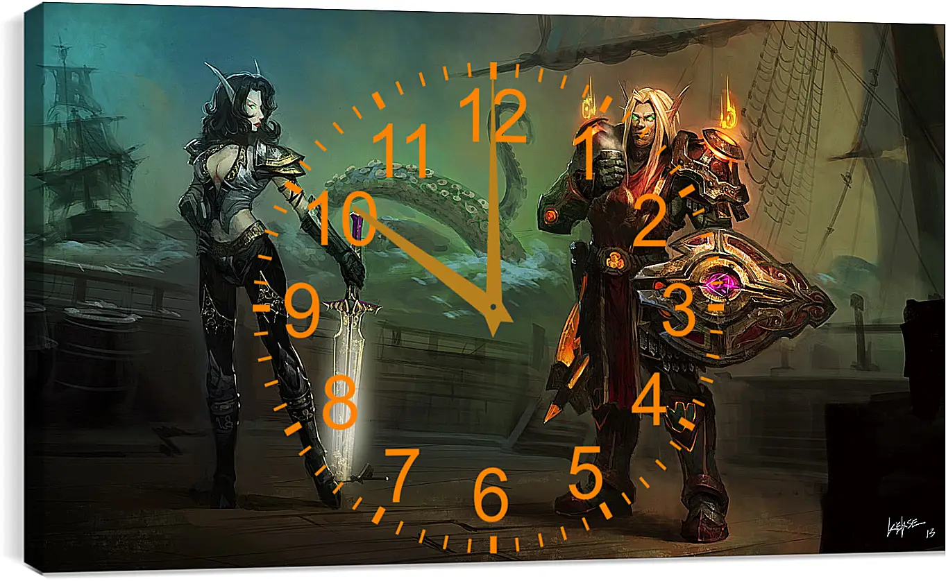 Часы картина - World Of Warcraft