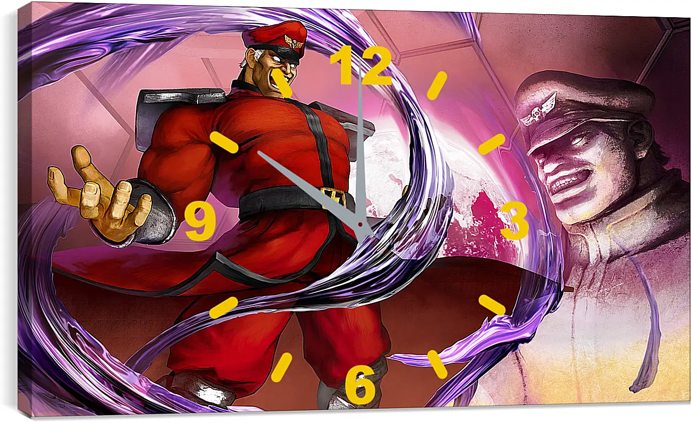 Часы картина - Street Fighter V
