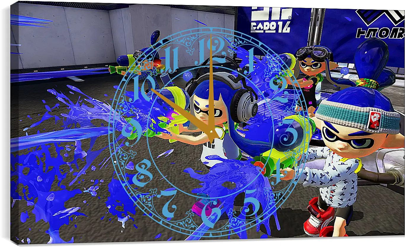 Часы картина - Splatoon
