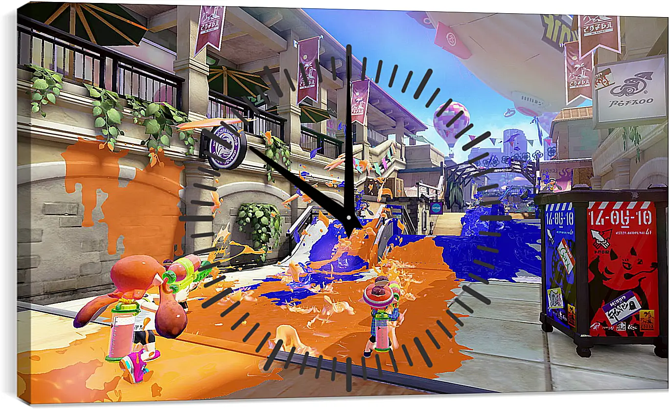 Часы картина - Splatoon

