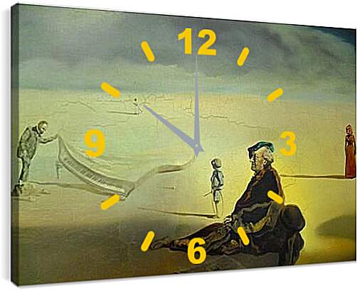 Часы картина - Неизвестная картина. Сальвадор Дали