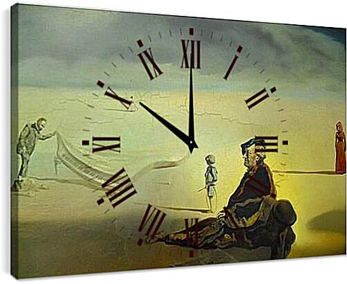 Часы картина - Неизвестная картина. Сальвадор Дали