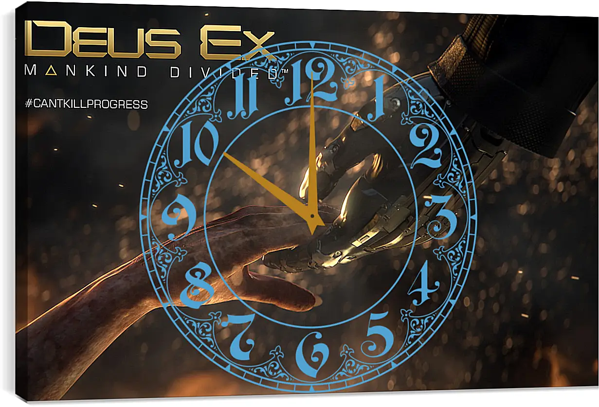 Часы картина - Deus Ex: Mankind Divided

