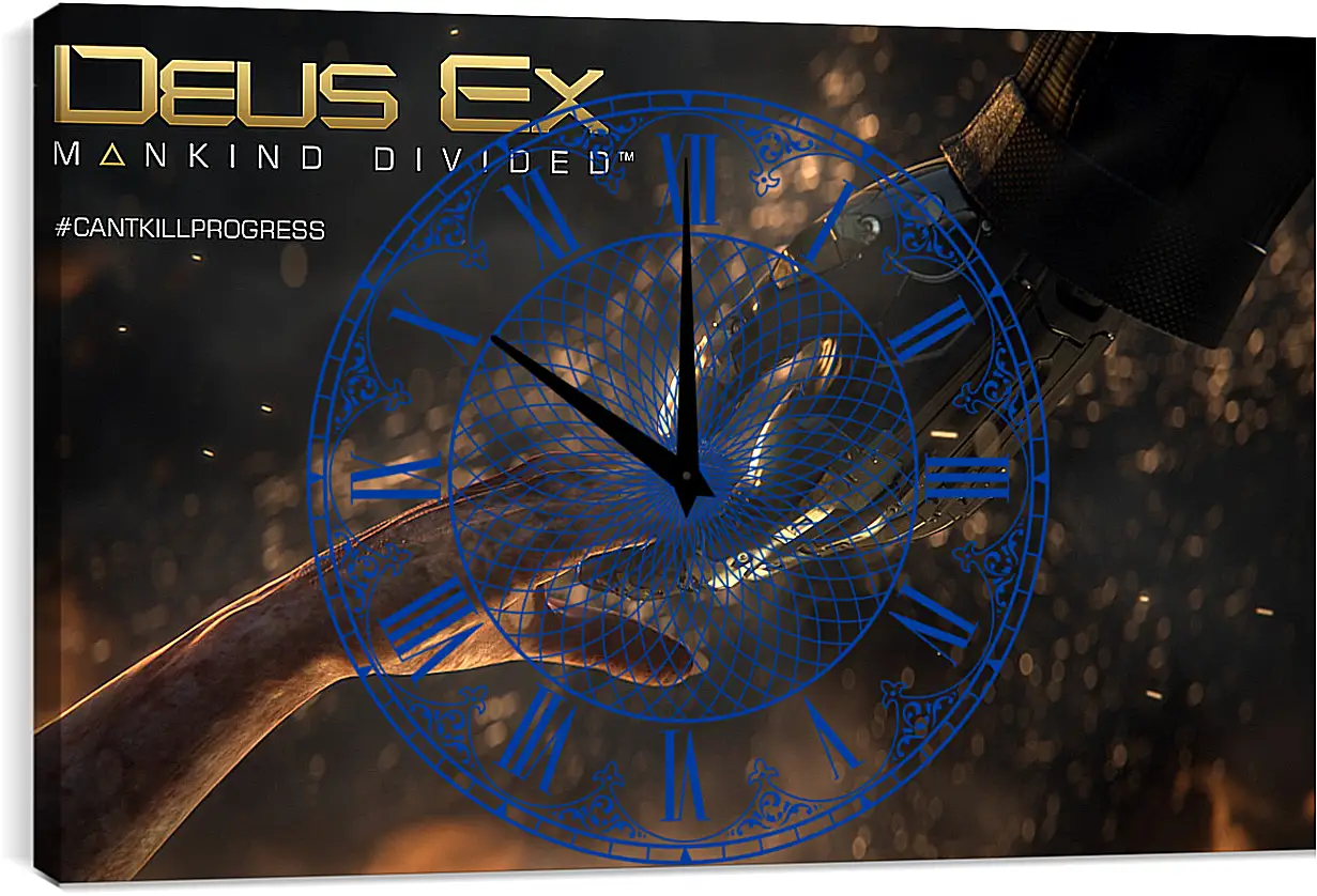 Часы картина - Deus Ex: Mankind Divided
