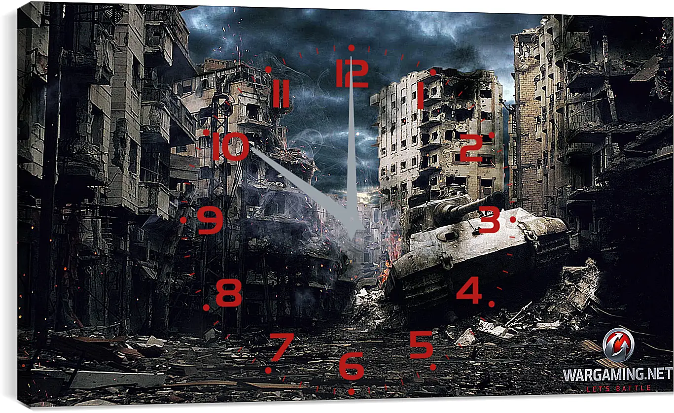 Часы картина - World Of Tanks