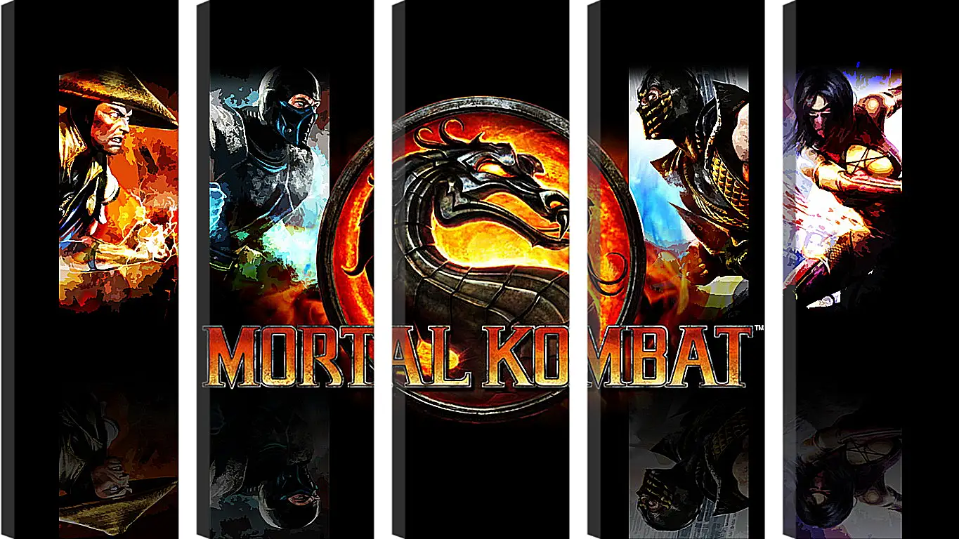 Модульная картина - Mortal  Kombat