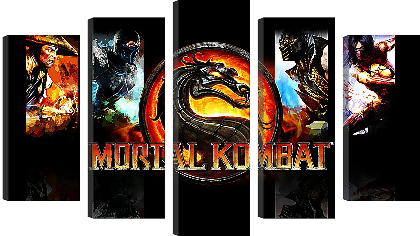 Модульная картина - Mortal  Kombat